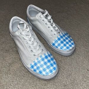 Hand painted Gingham Vans